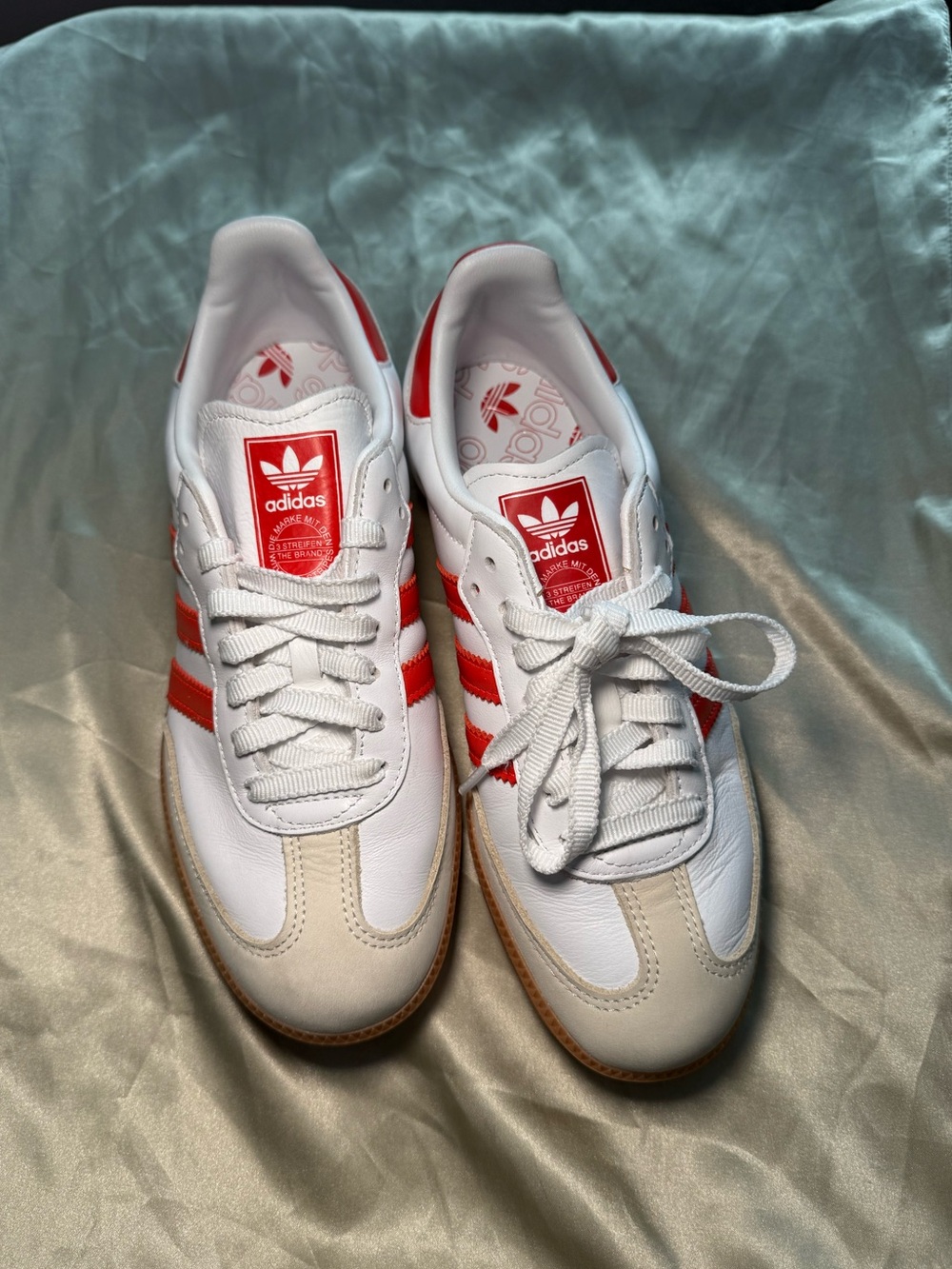 adidas OG Women’s White & Red Samba-Style Leather Sneakers